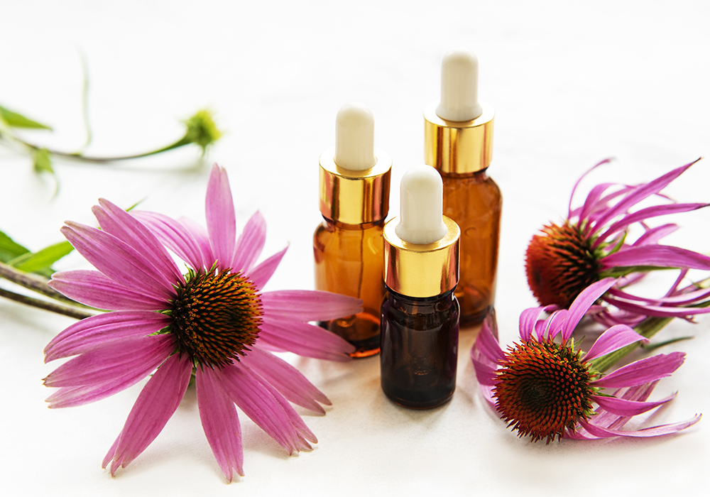 Echinacea and essential oils